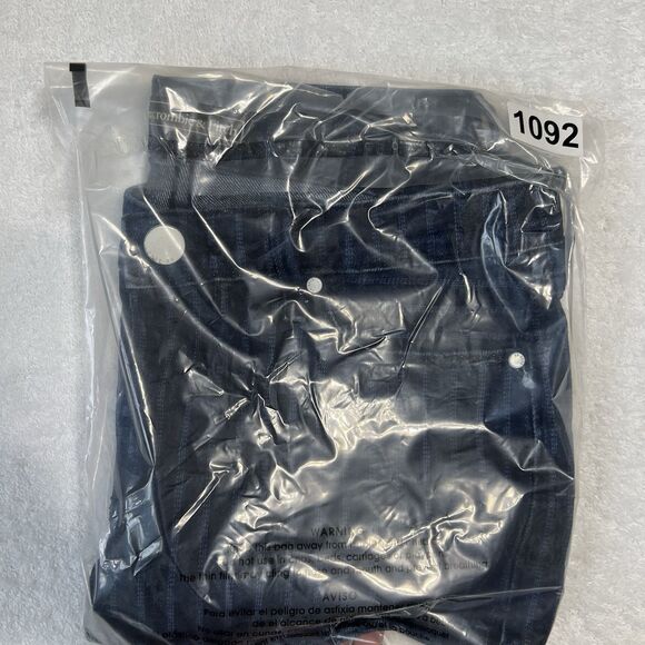 Abercrombie & Fitch Dark Blue Jean Shorts Women’s 24 Striped - Picture 17 of 17